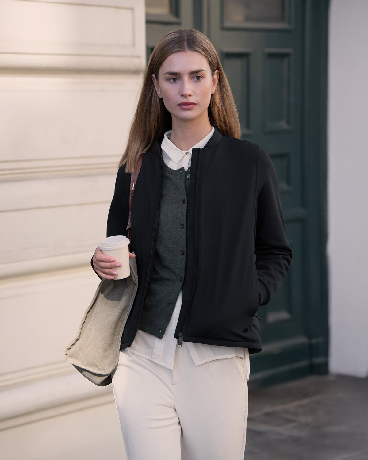 Westlake Women Black SS26 Modelimage