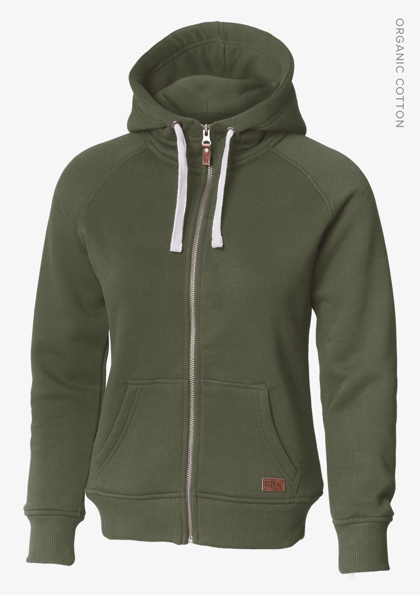 (ニンバス) Nimbus レディース Williamsburg 長袖 フルジップ パーカー フーディー RW5150 (オリーブ) Williamsburg Women - Olive