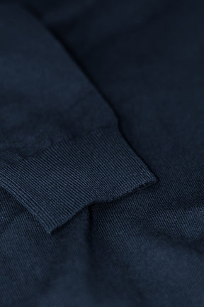 Brighton Cardigan Women Navy Closeup 3
