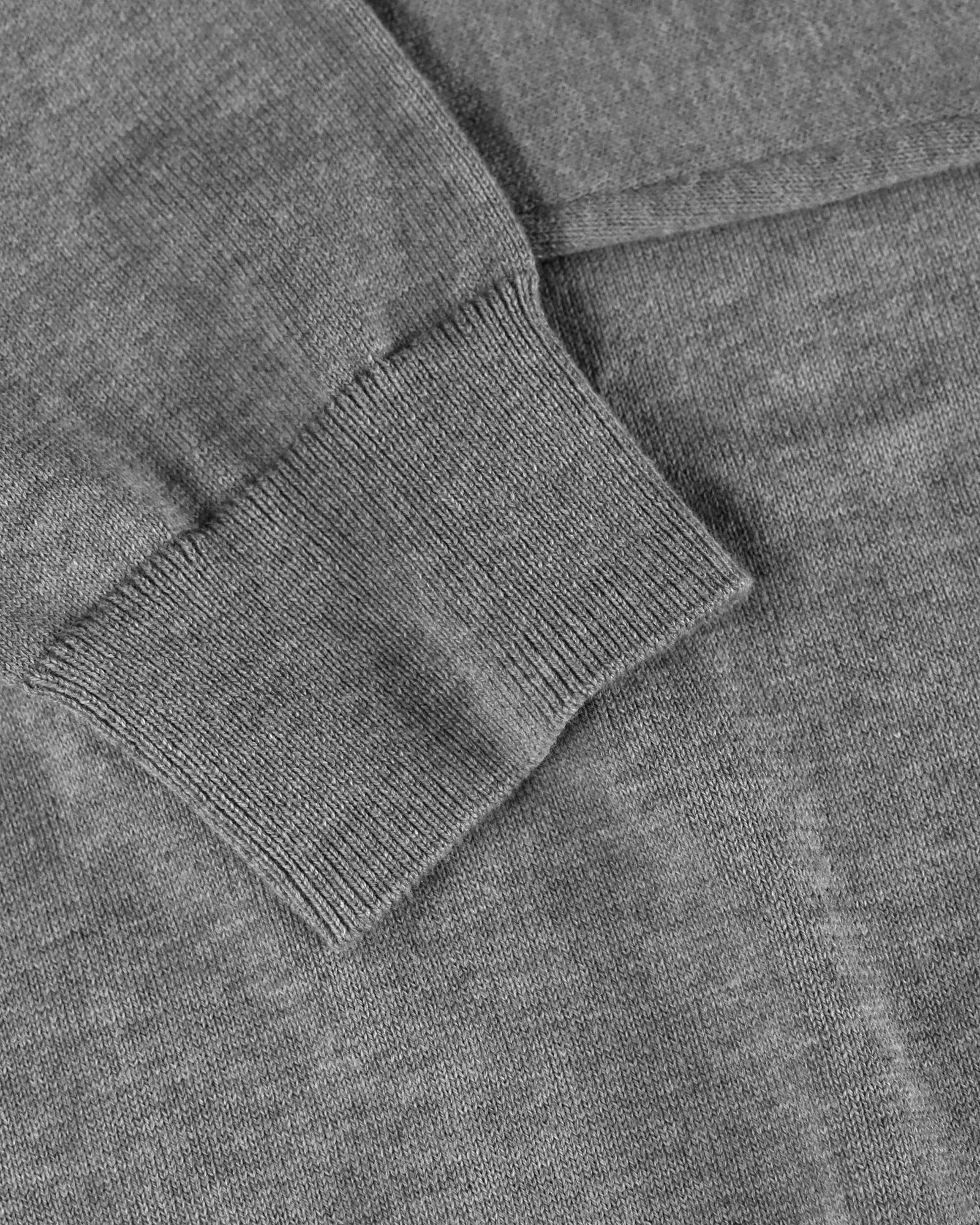 Brighton Long Sleeve Polo Women Grey Melange Back