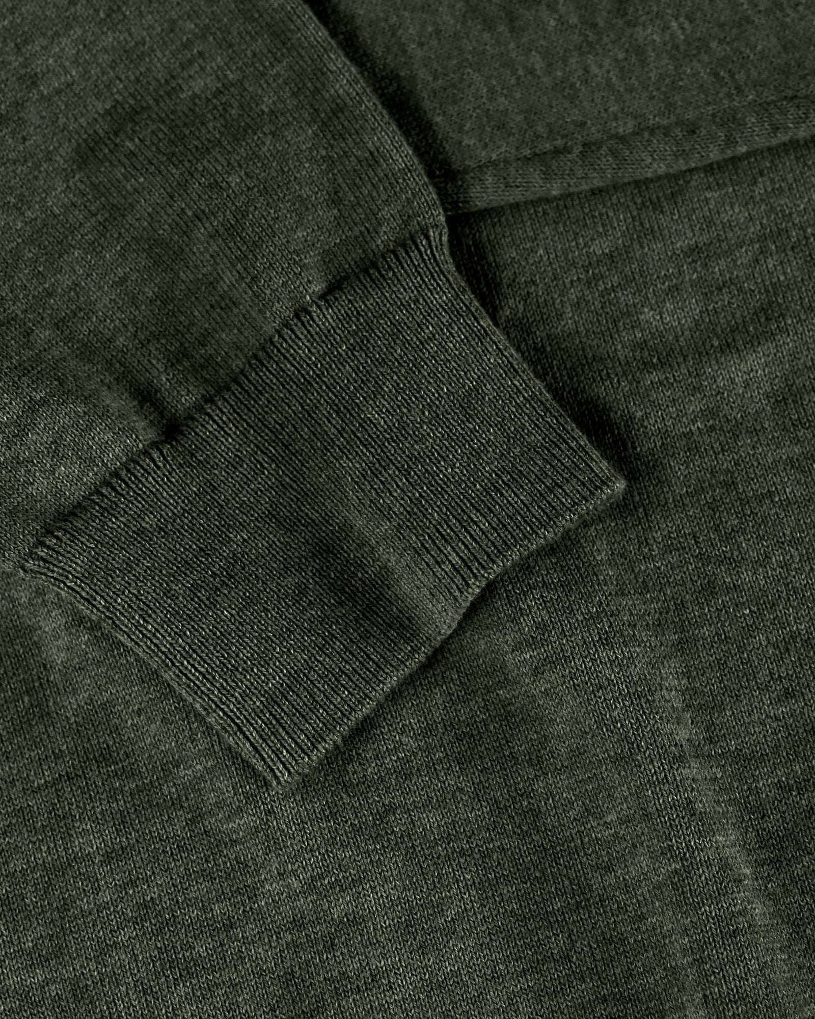 Brighton Long Sleeve Polo Women Olive Melange Back