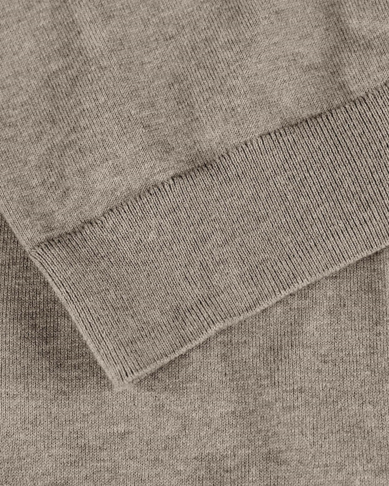 Brighton Long Sleeve Polo Women Sand Melange Closeup 3
