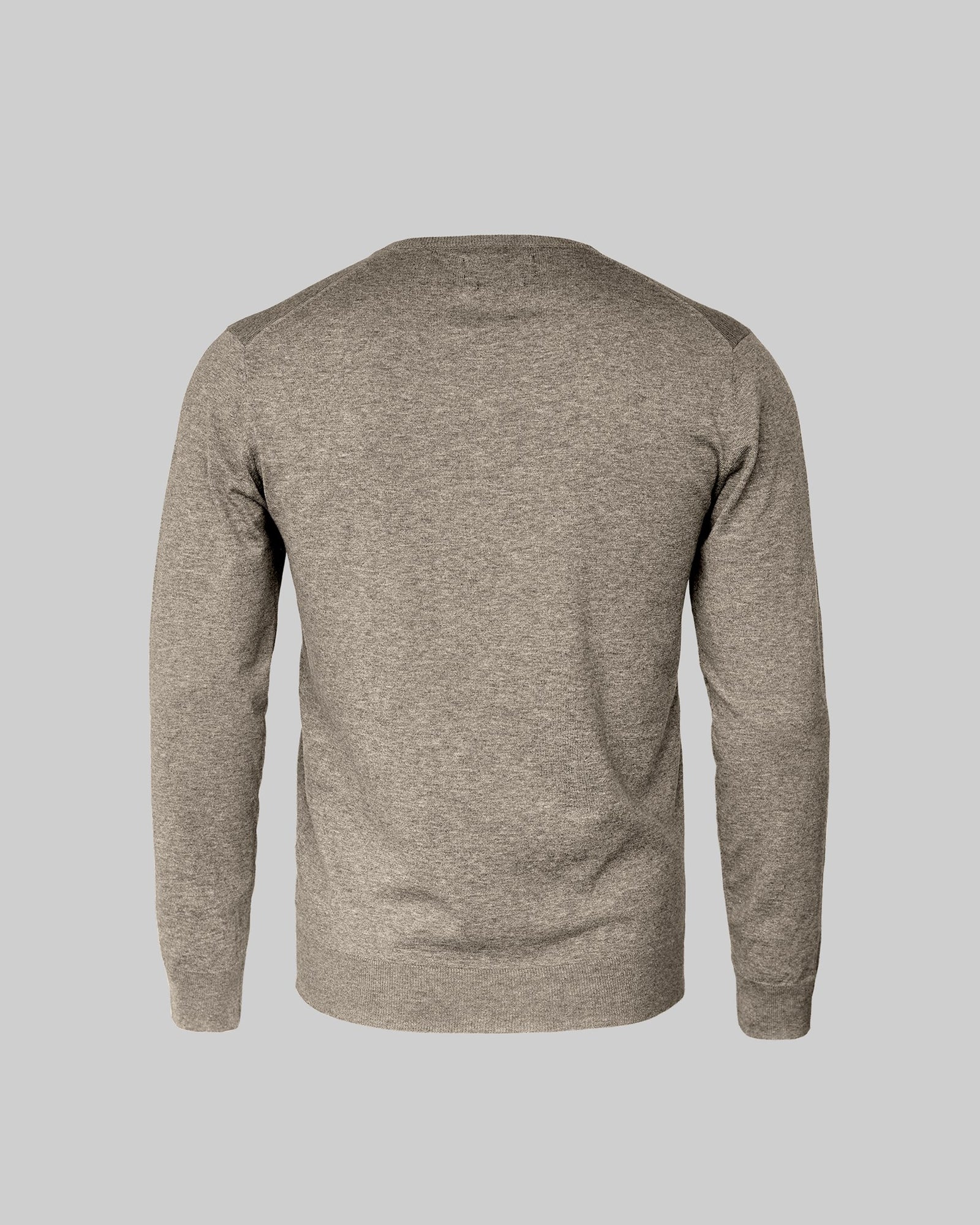 Brighton O Neck Men Sand Melange Back