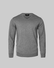 Brighton V-Neck Men - Grey Melange