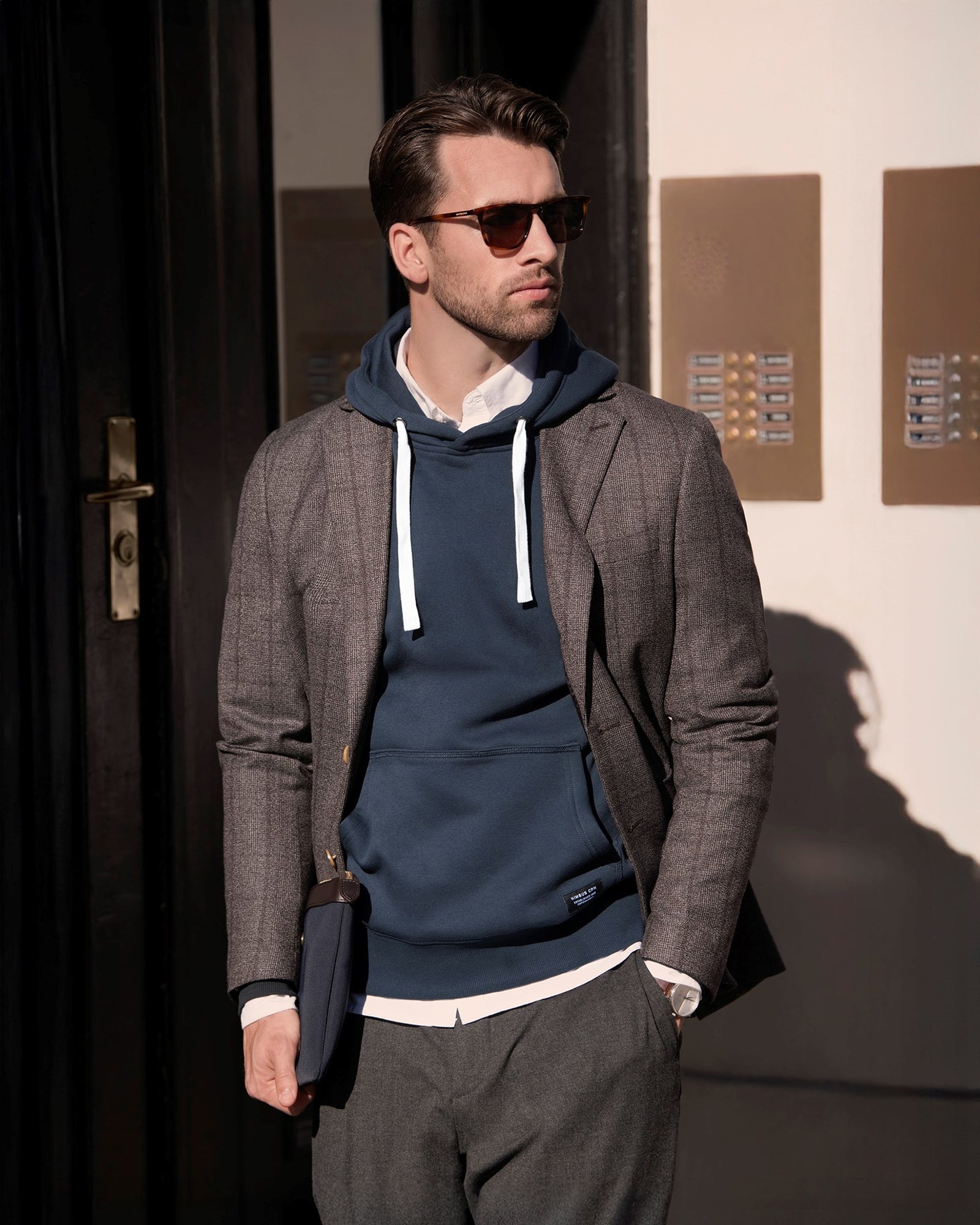 Brownsville Men Navy Back