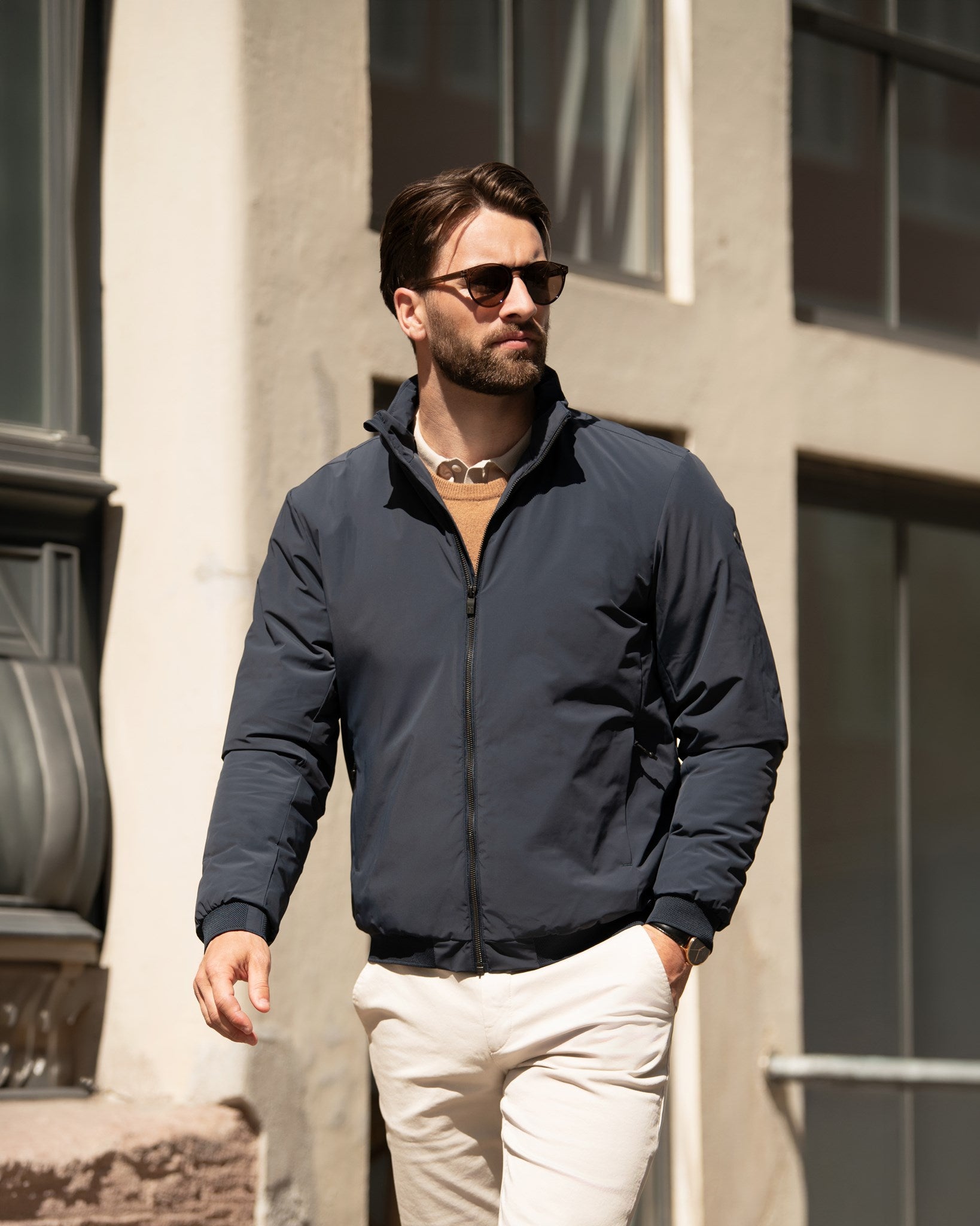 Eastlake Men Navy AW25 Modelimage (1)