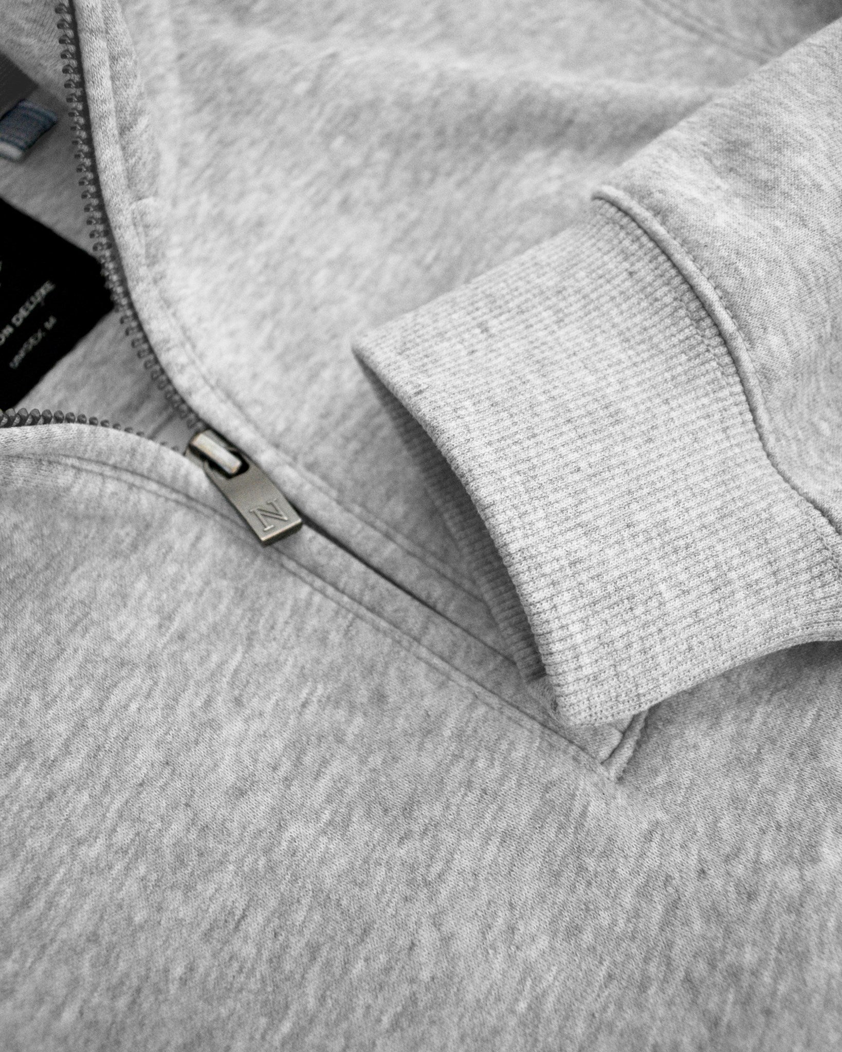 Glendale Unisex Grey Melange Closeup 2
