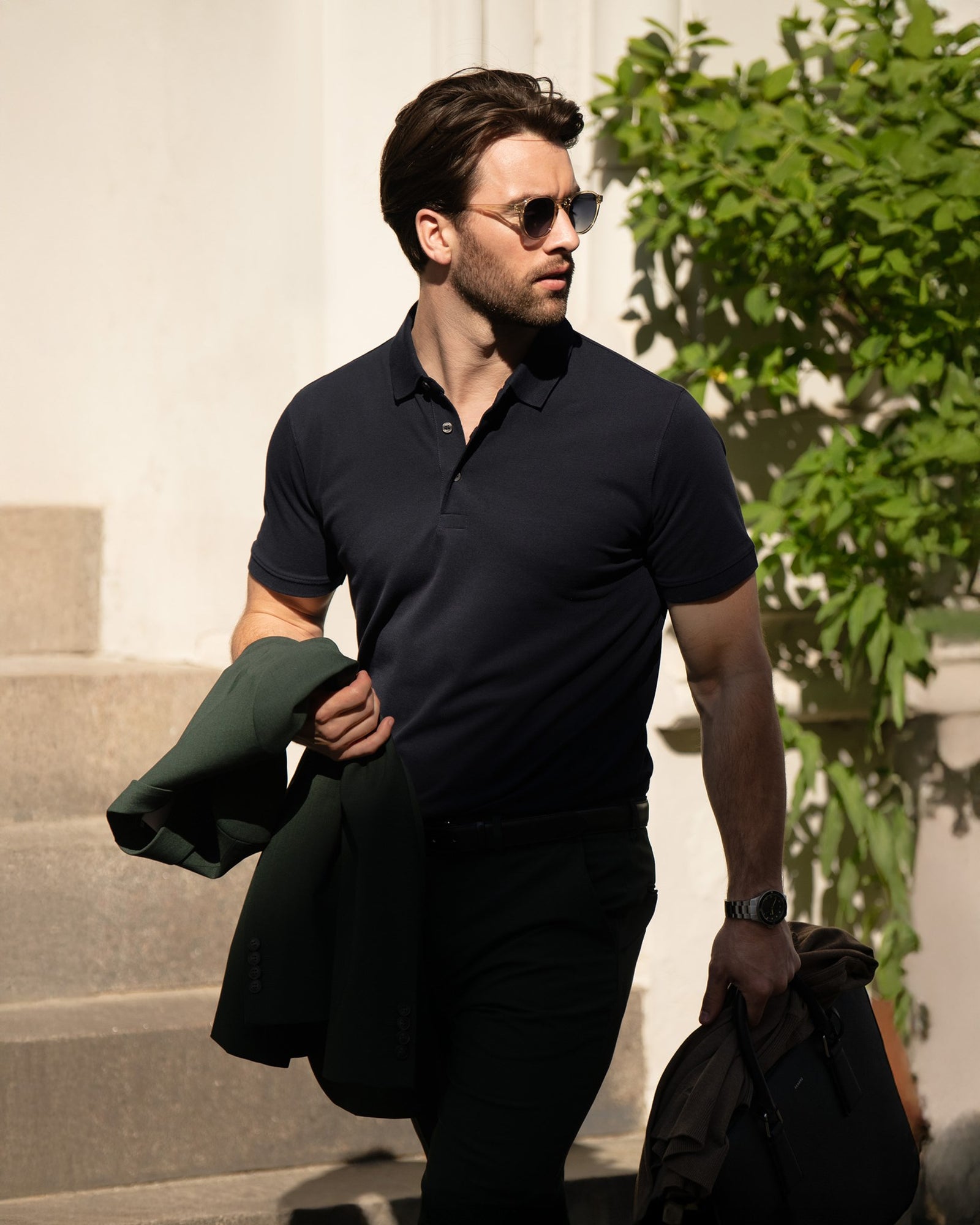 Harvard Classic Men Dark Navy Back