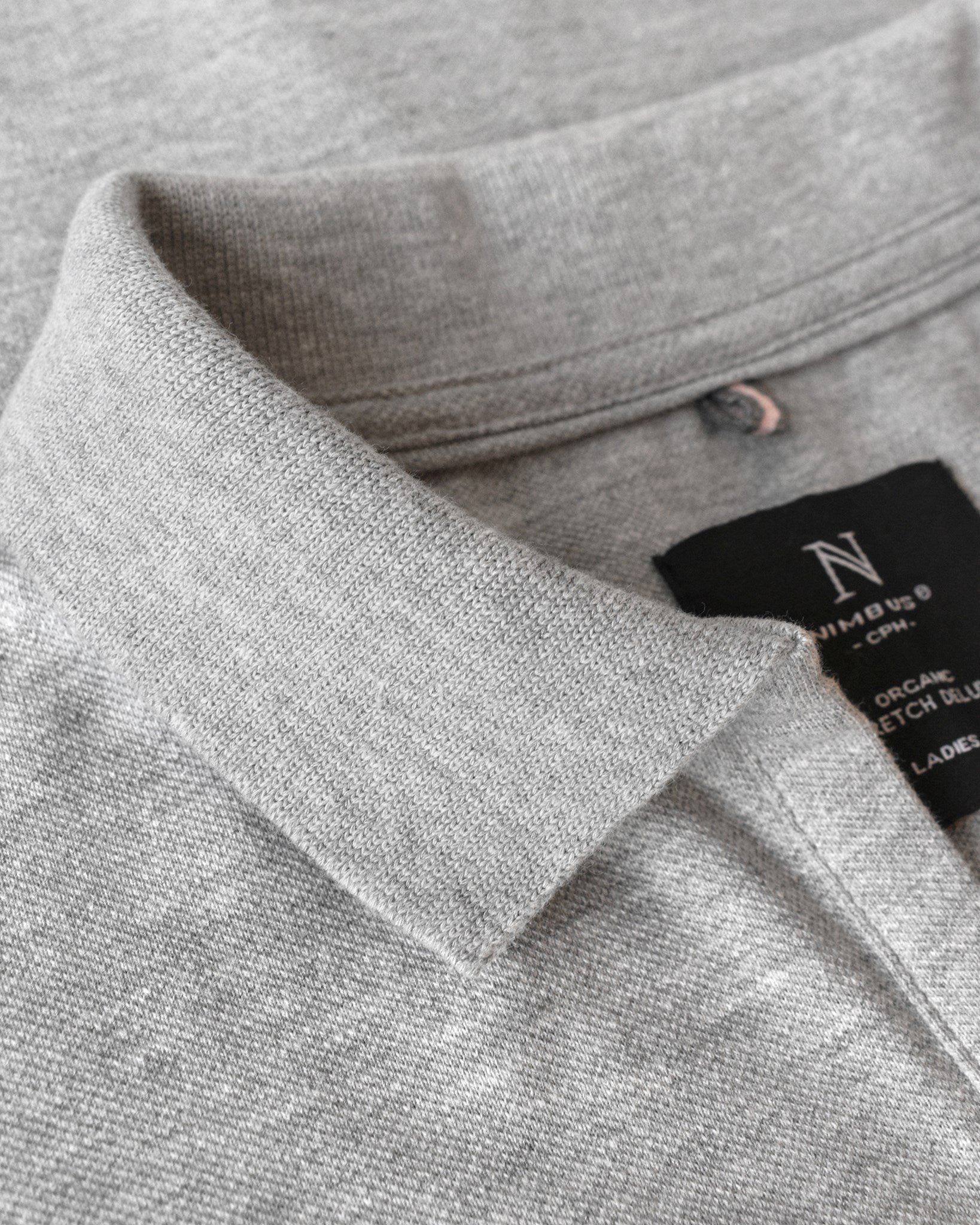 Harvard V Neck Women Grey Melange Closeup 1