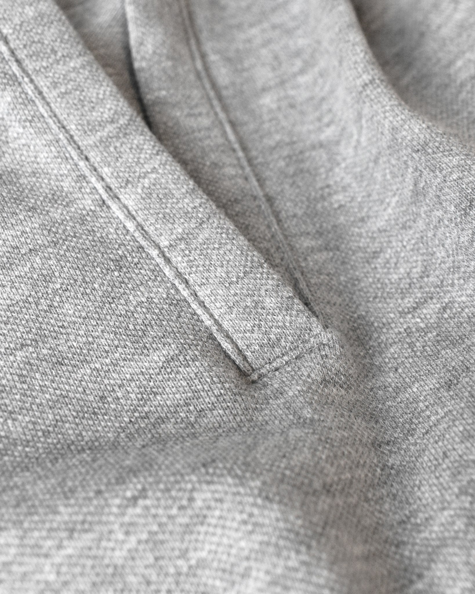 Harvard V Neck Women Grey Melange Closeup 4