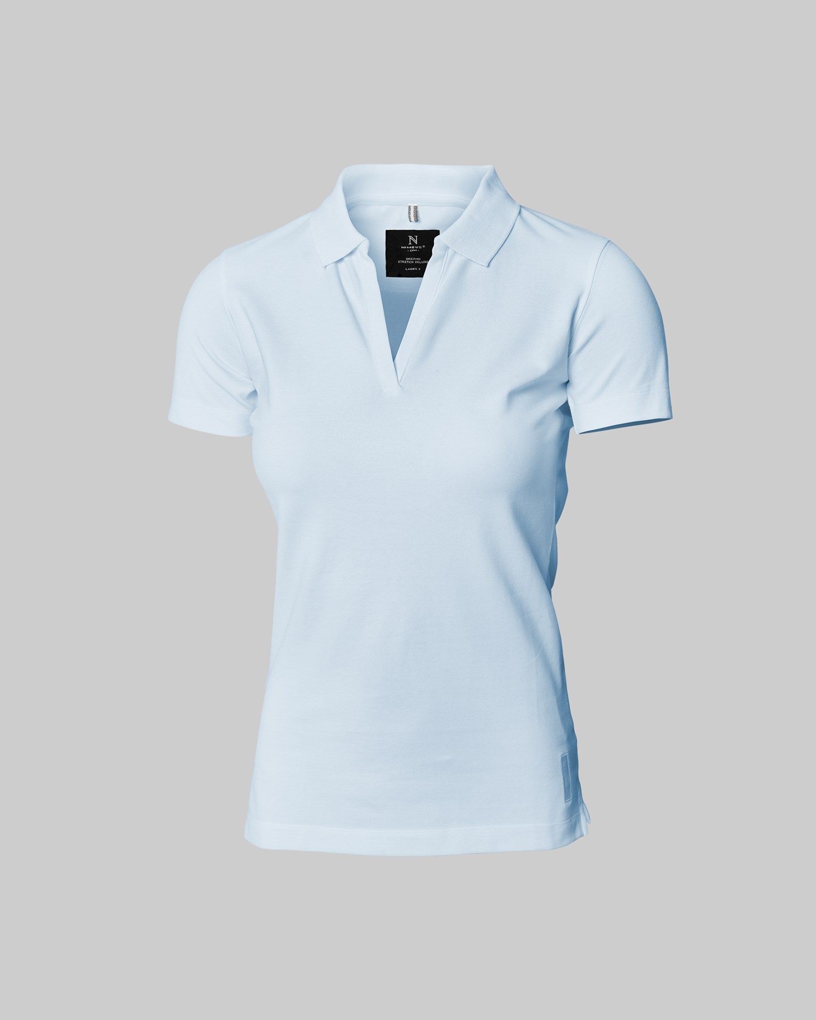 Harvard V Neck Women Sky Blue Front