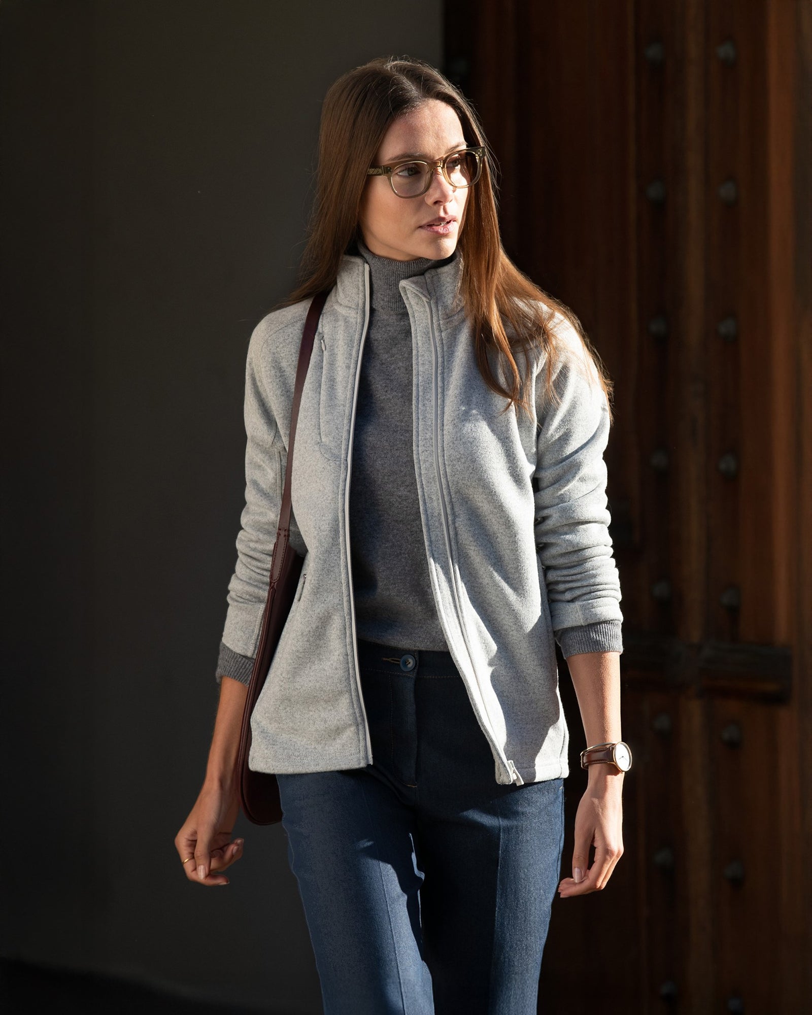 Montana Woman Light Grey Melange Back