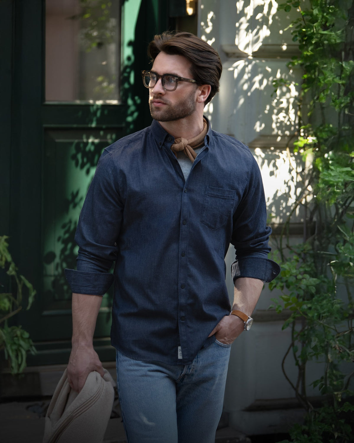 Torrance Men Slim Fit Indigo Blue AW24 Modelimage