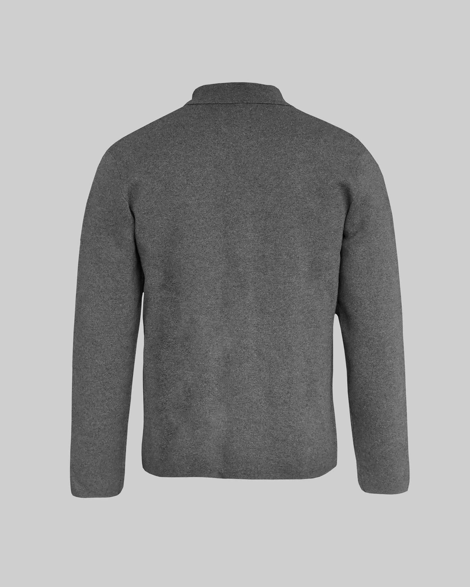 Wilton Men Dark Grey Melange Back