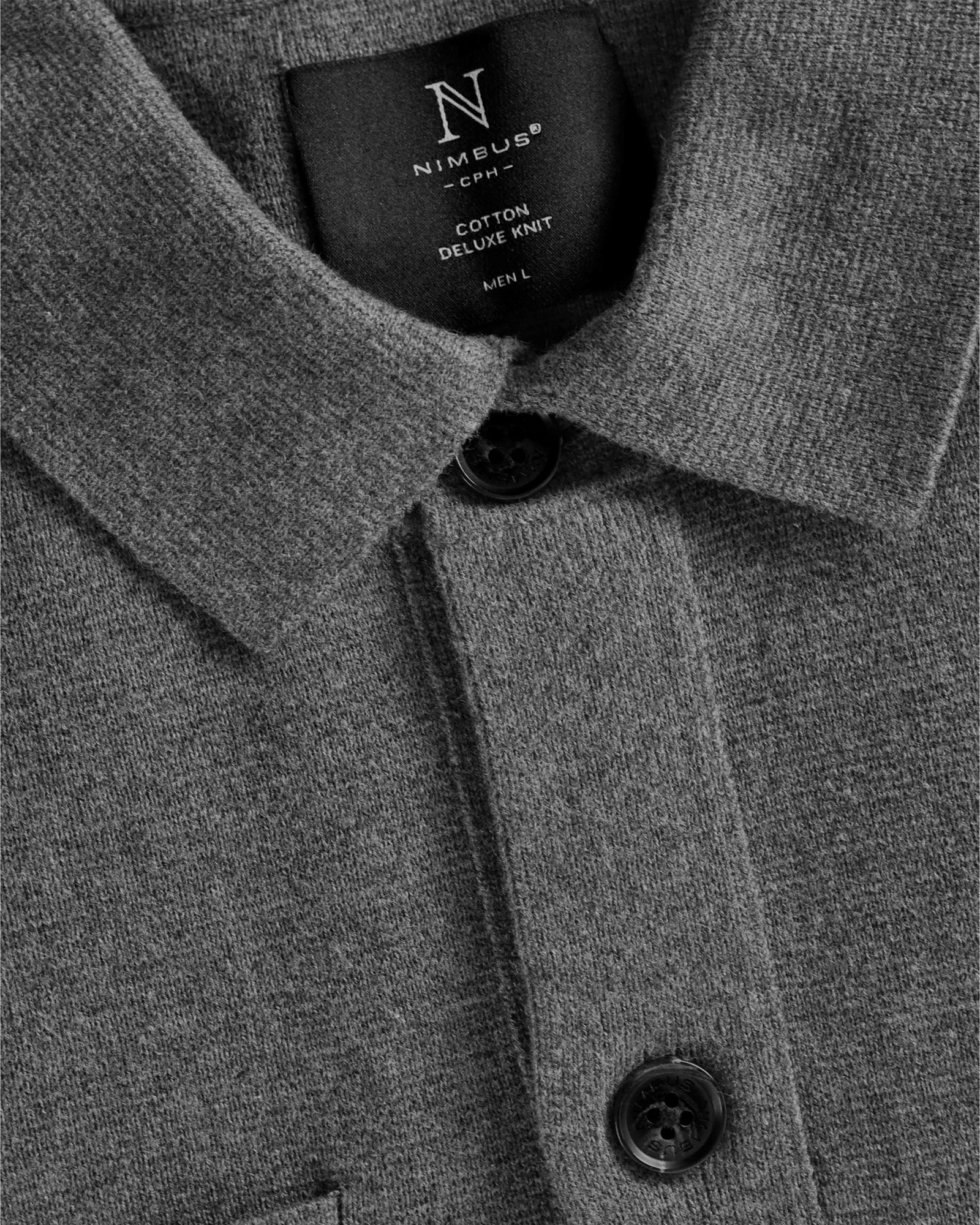 Wilton Men Dark Grey Melange Back