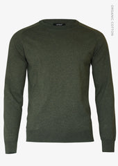 Brighton O-Neck Men - Olive Melange