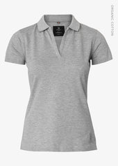 Harvard V-Neck Women - Grey Melange